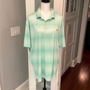 Mens Greg Norman Aqua performance play dry polo , XL